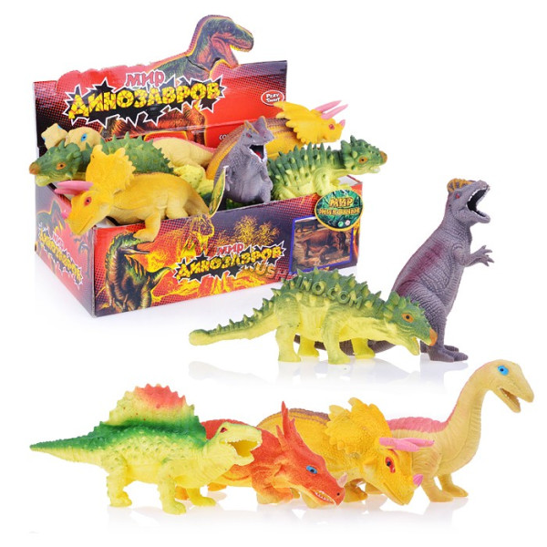 Динозавры в коробке (12шт в блоке)