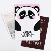 Обложка на паспорт ПВХ "Панда": размер 13,5 х 9,2 х 0,2 см 4331503