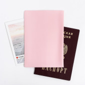 Обложка на паспорт ПВХ с тиснением " Pink mood" 4331495