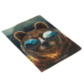 обложка пластик полноцвет "Медведь в очках" 2966556