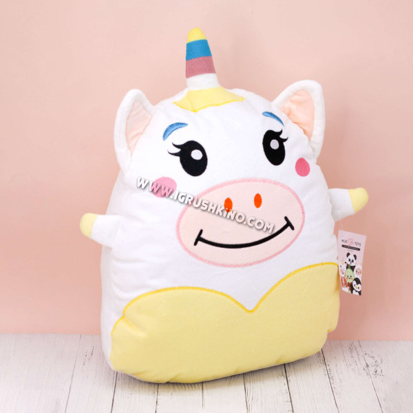 Мягкая игрушка Hugme toys «Единорог», 40 см, белый