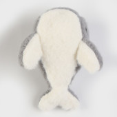 Мягкая игрушка "Кит" на брелоке, 11 см, цвет серый   9681197